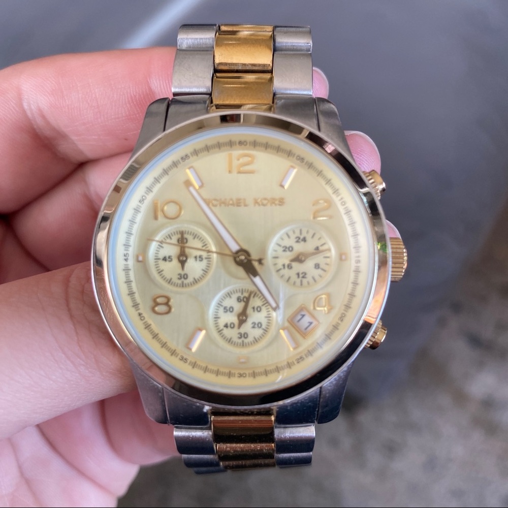 Michael Kors Gold and Silver Watch